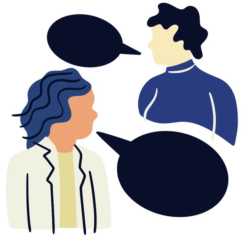 Doctor talking with patient